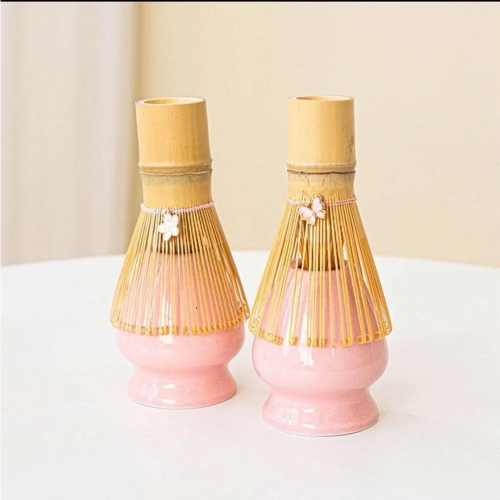 Blush Pink Ceramic Matcha Tea Set • Japanese Style Kit